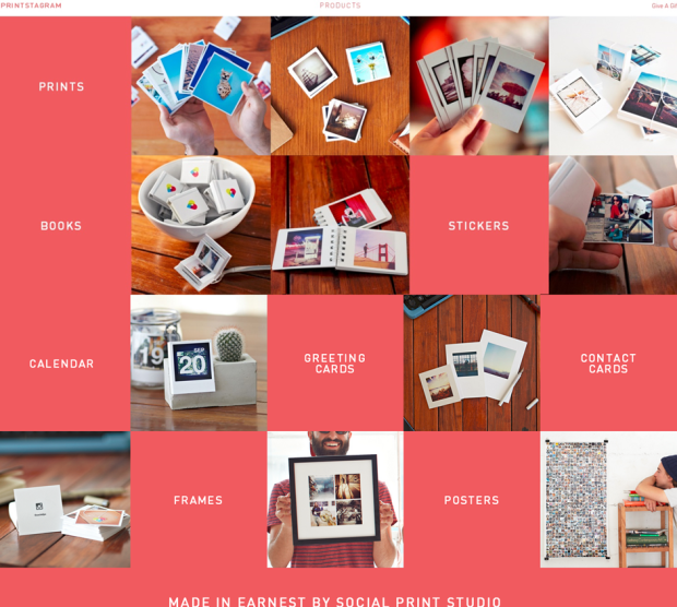 Prinstagram product range